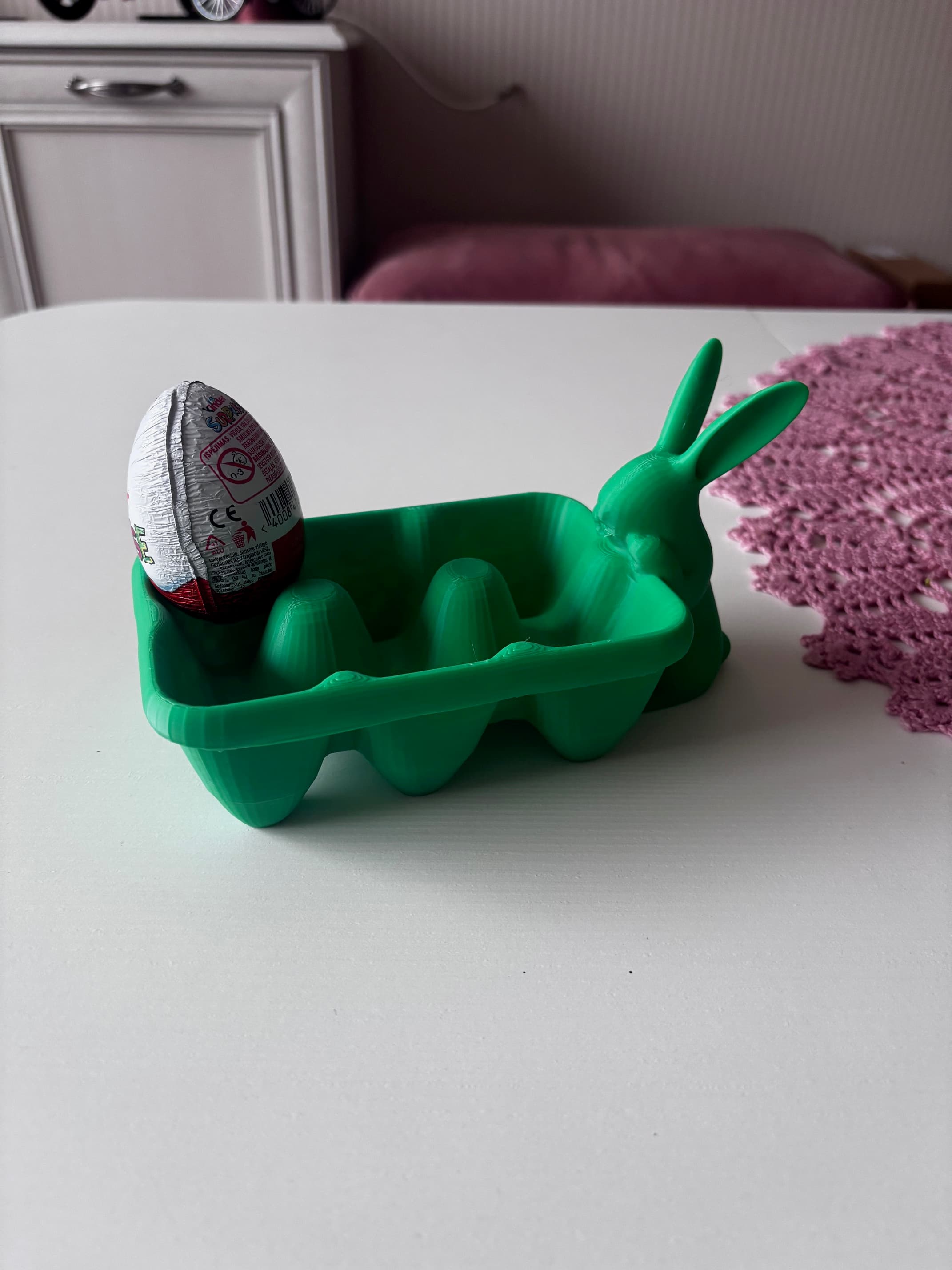 Easter bunny egg holder 3d model