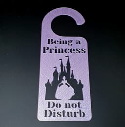 Princess do not disturb door hanger 3d model