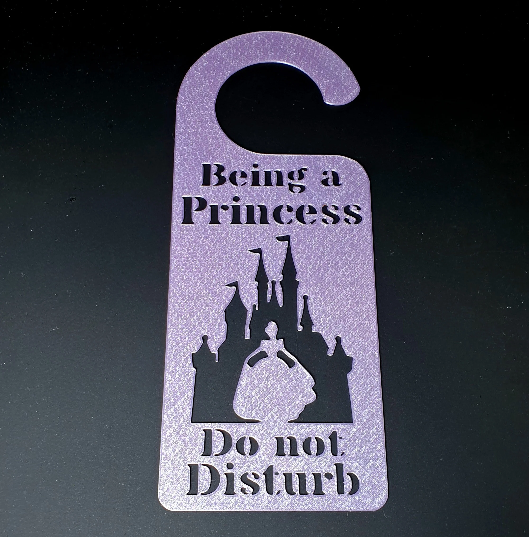 Princess do not disturb door hanger 3d model