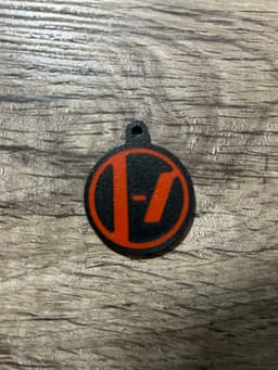 Twenty One Pilots Red/Black Logo Keychain (2024) 3d model