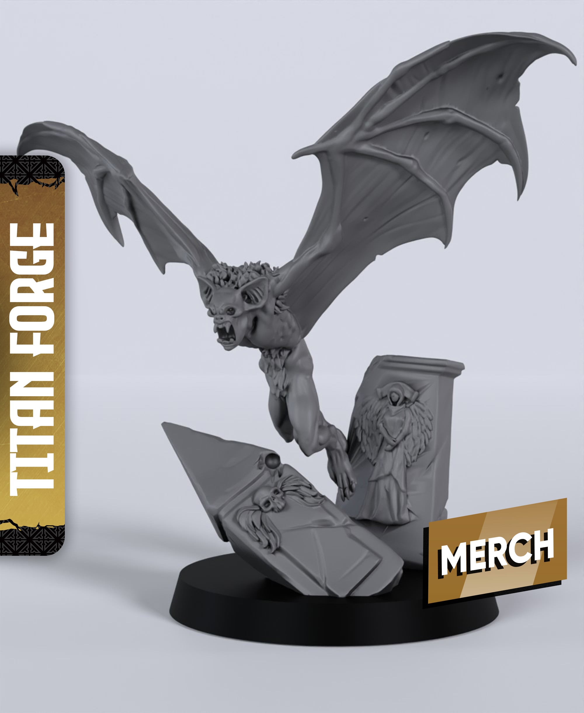 Vampire Bats - With Free Dragon - 5e DnD Inspired for RPG and Wargamers 3d model