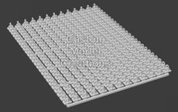 Heavy Duty D Ring Quantity Print - Part QTY 325 - 1/87 Scale 3d model
