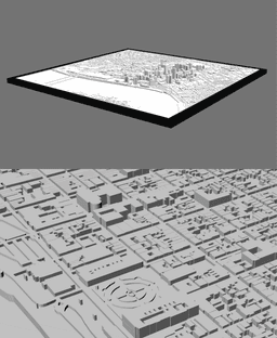 NEW ORLEANS, Skyline 3d map 3d model
