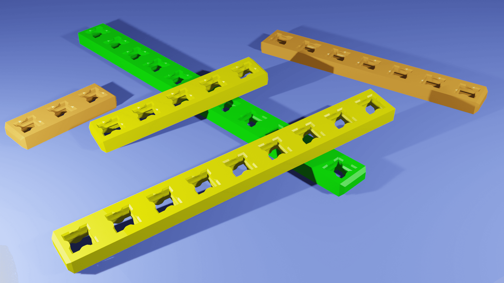PrintABlok Diagonal Support Panel 3d model