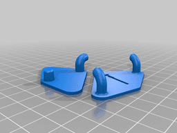 Peg Board Caliper Mount - 2 parts 3d model