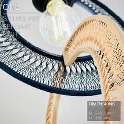 ORB | String Art Pendant Light E27 & E26 fast print 3d model