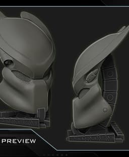 PREDATOR Jungle hunter bio mask with working three point laser instructions 3d model