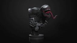 Venom Bust (Pre-Supported) 3d model