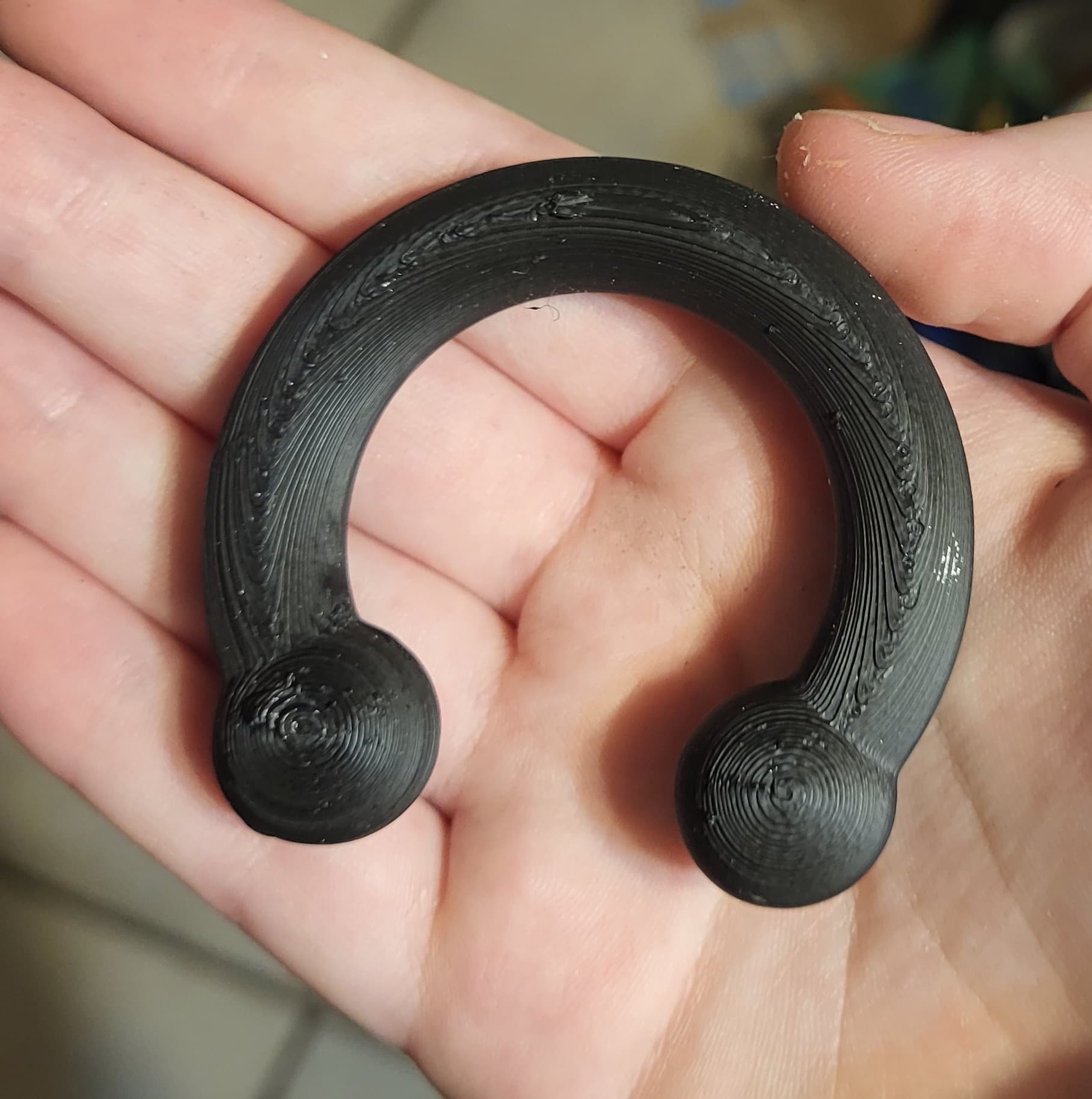Fursuit nose ring / fursuit septum piercing 3d model