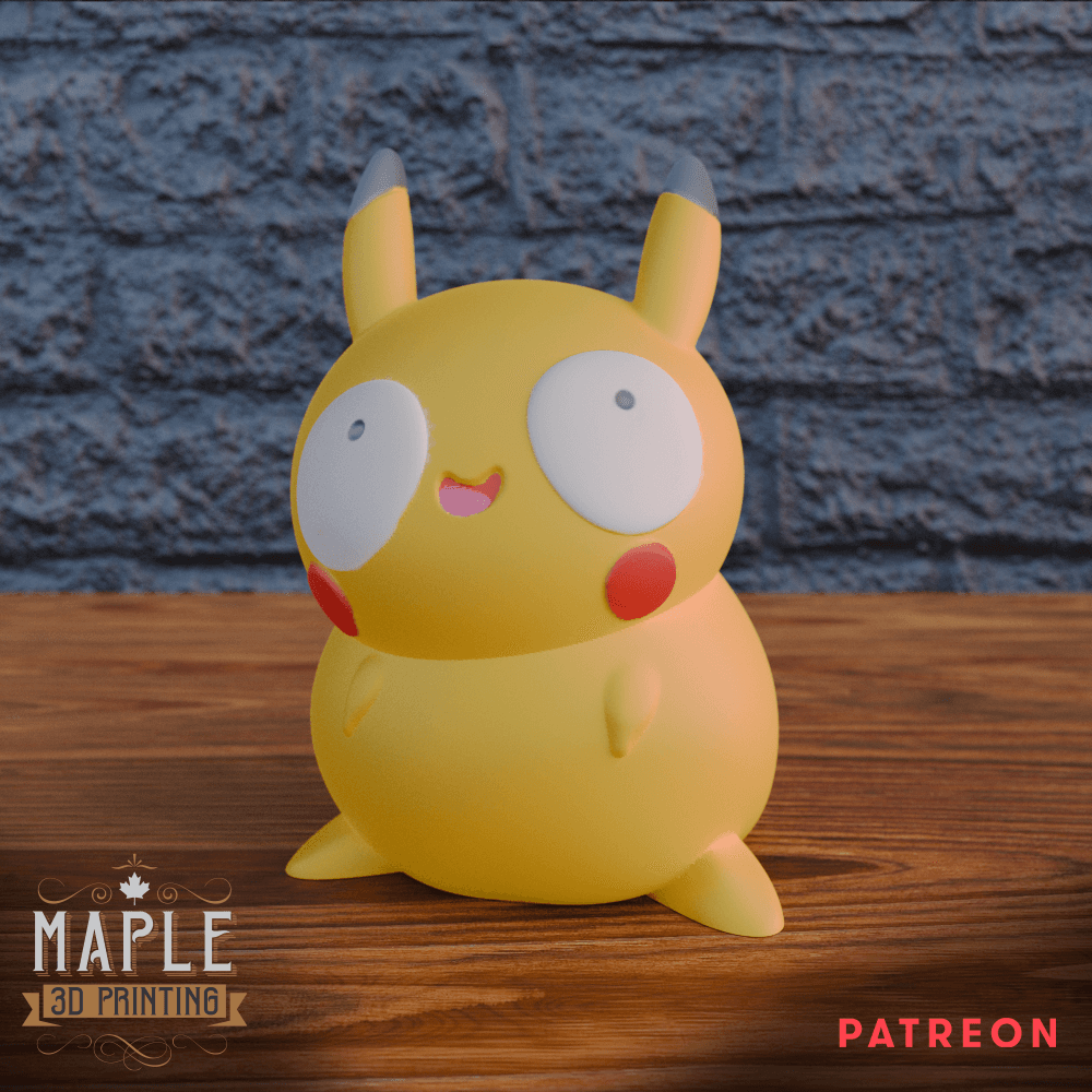 Derpy Pikachu - Pokemon 3d model