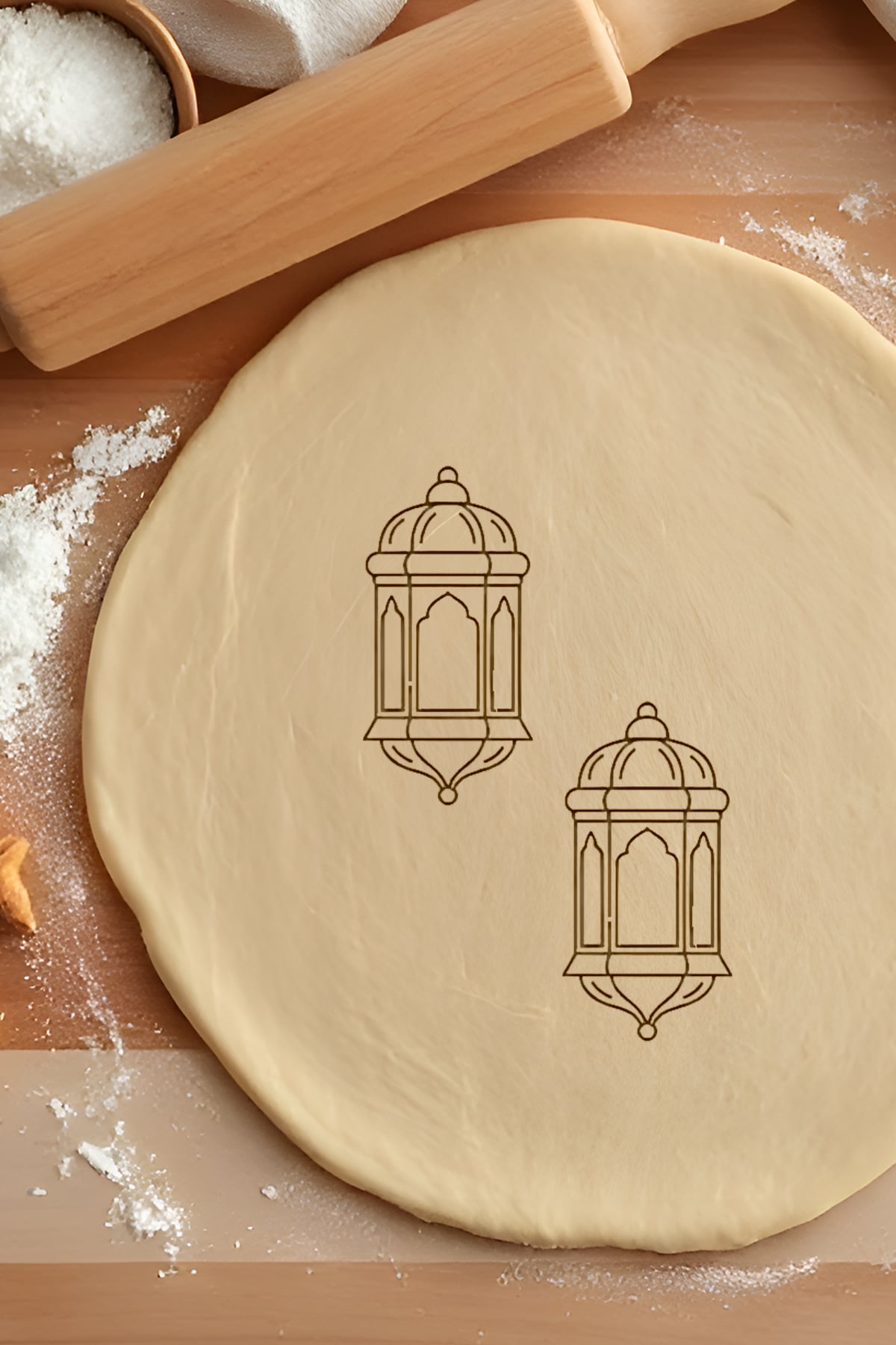 Oil Lamp Cookie Cutter, Biscuit Cutter 3d model