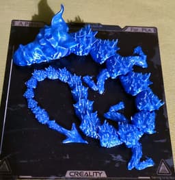 Mythologic Taurus Dragon – Print‑in‑Place Articulated Model - 3D Printable Fantasy Sculpture 3d model