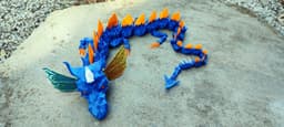 Mythologic Taurus Dragon – Print‑in‑Place Articulated Model - 3D Printable Fantasy Sculpture 3d model