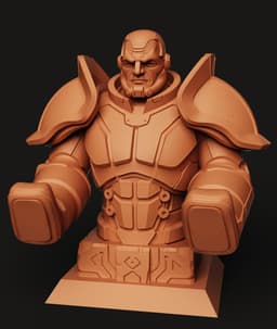 Gaming Controller Holder | Sci-Fi Soldier Gear Stand | Armor Statue Gaming Accessory 3d model