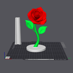 Rose Flower STL | Romantic Decor | Valentine | Mothers Day | Love Rose Decoration | Flower 3d model