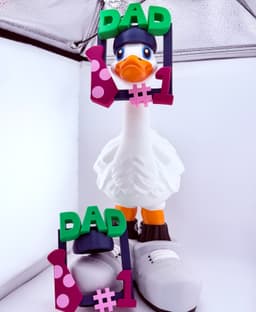 Number 1 Dad Goose Gear for Porch Goose 3d model
