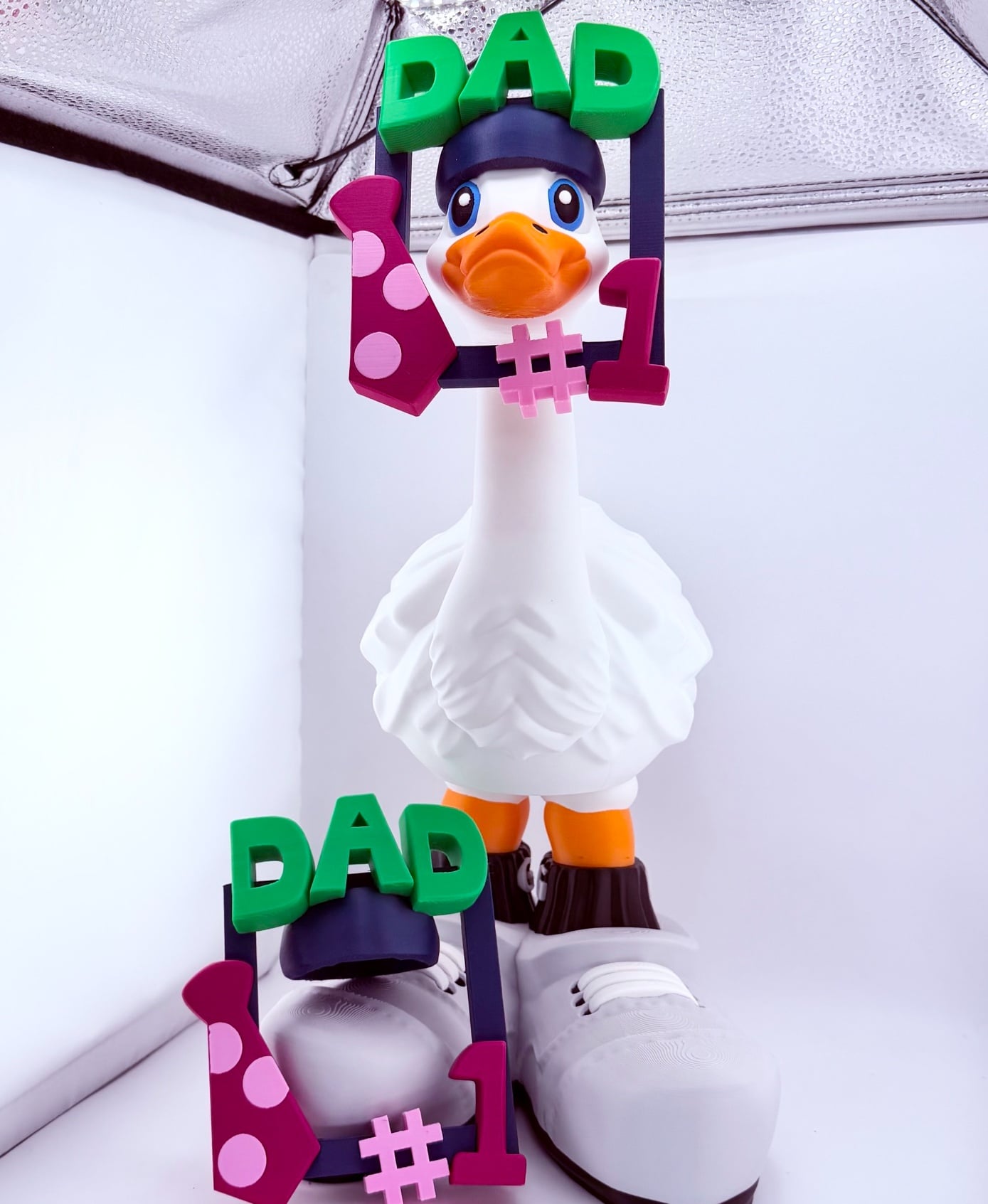 Number 1 Dad Goose Gear for Porch Goose 3d model