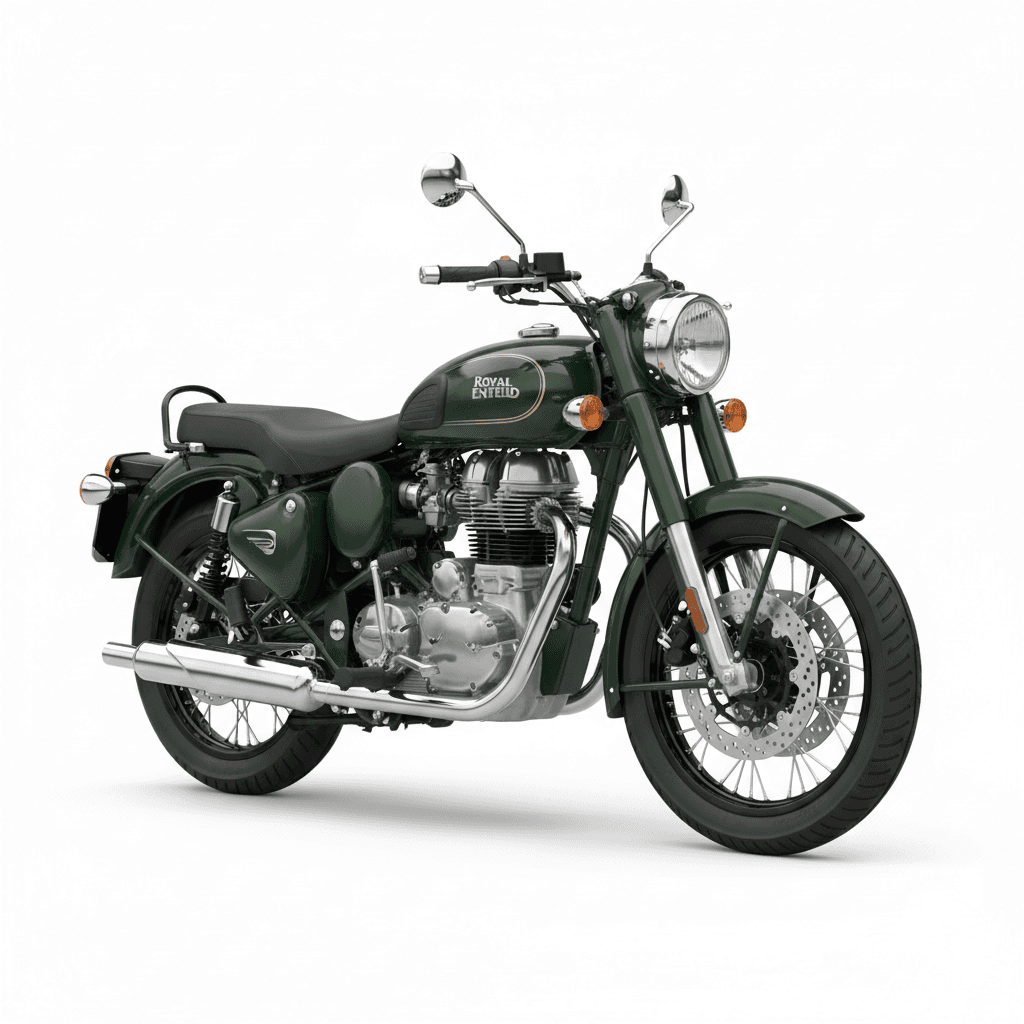 Royal Enfield Classic 500 Heritage Motorcycle 3d model