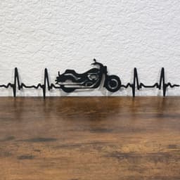 harley davidson wall art motorcycle wall decor heart beat decoration fanart 3d model