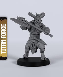 Goatmen Unit - With Free Dragon - 5e DnD Inspired for RPG and Wargamers 3d model