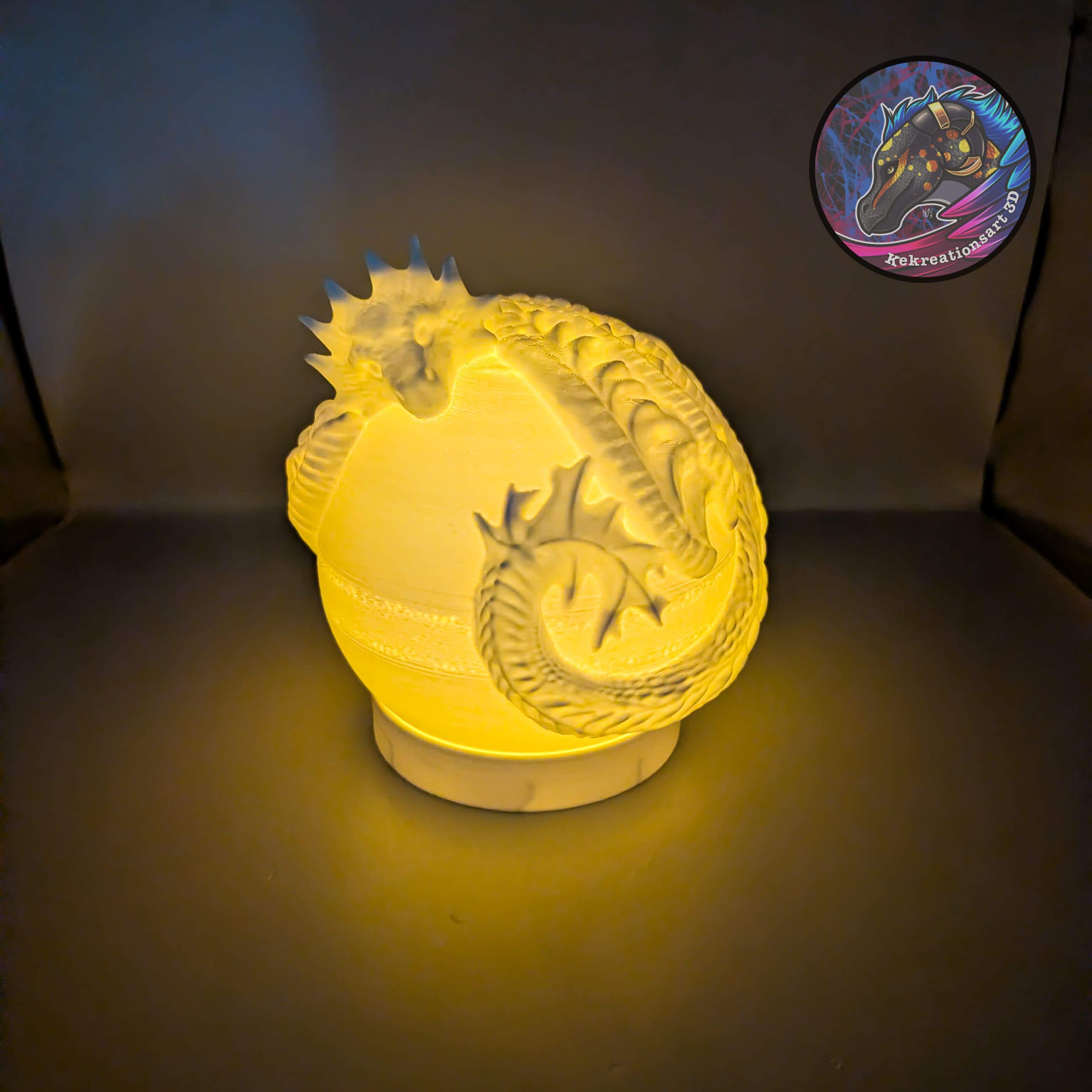 dragon globe light 3d model