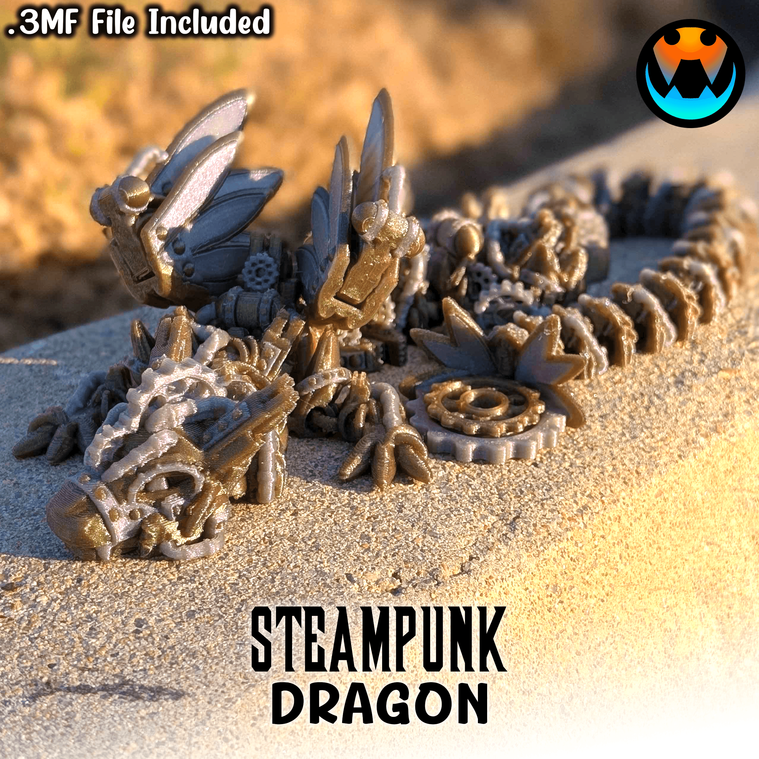 Steampunk Dragon 3d model