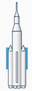 artemis 1 moon rocket 3d model