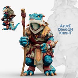 Azure Dragon Knight 3d model