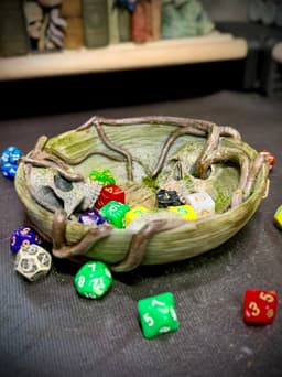 Skull dice bowl 3d model