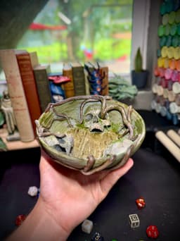 Skull dice bowl 3d model