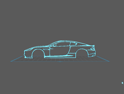 Aston Martin - DB9 Wall Art 3d model