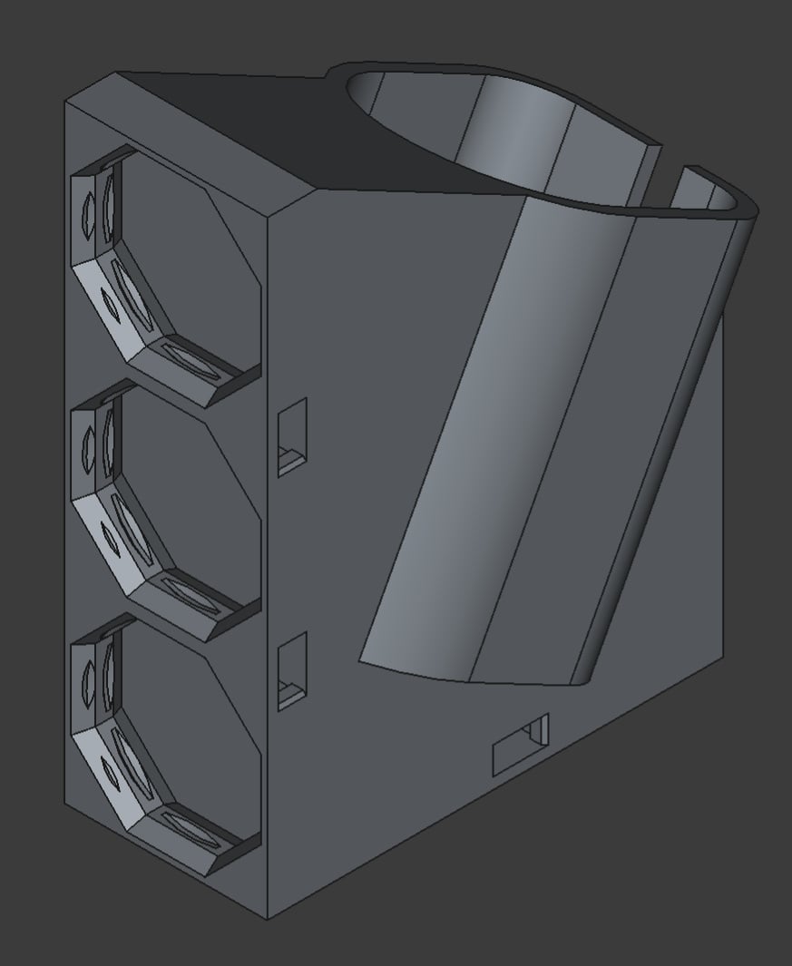 Multiboard Mount / Holder for Ryobi 18V Battery 3d model