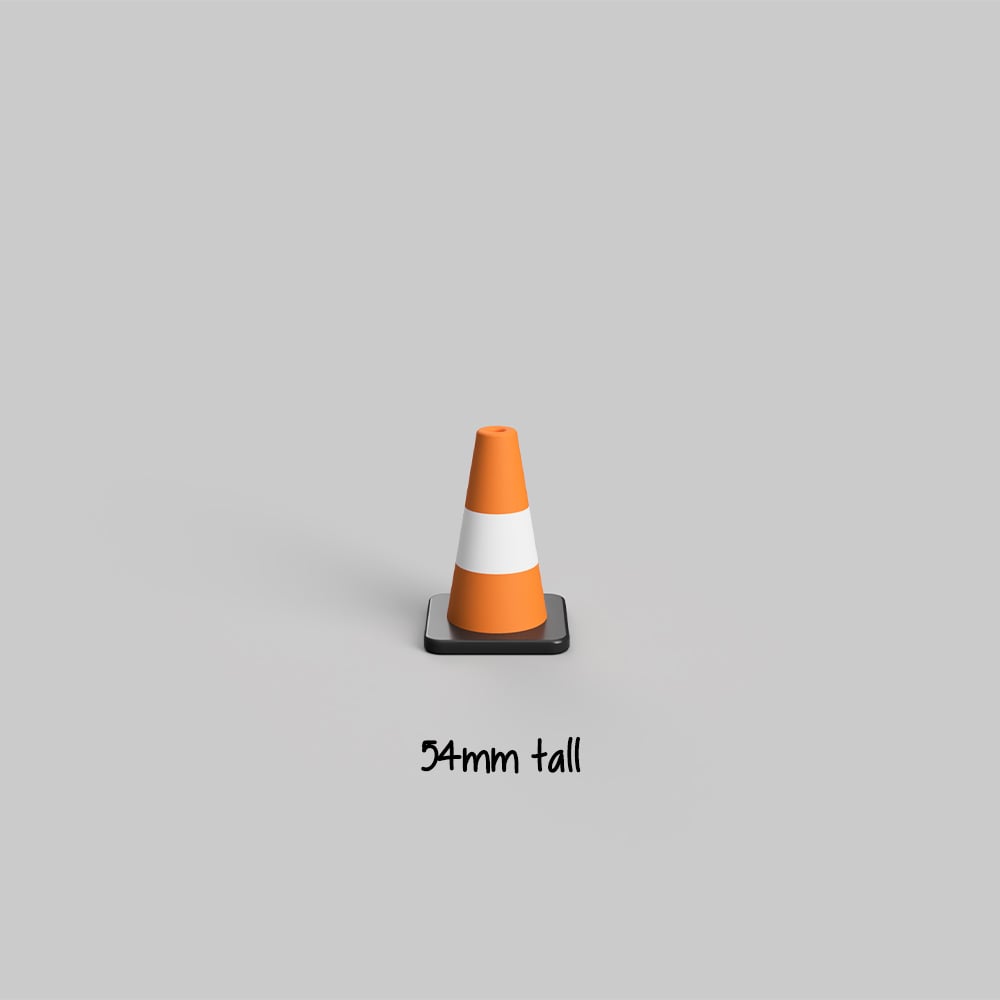 Modular Traffic / Construction Cone (Tabletop Miniatures) 3d model