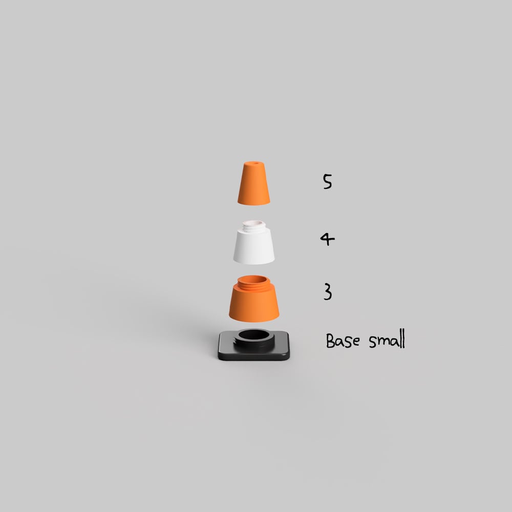 Modular Traffic / Construction Cone (Tabletop Miniatures) 3d model