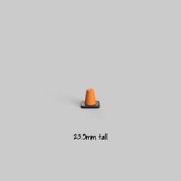 Modular Traffic / Construction Cone (Tabletop Miniatures) 3d model