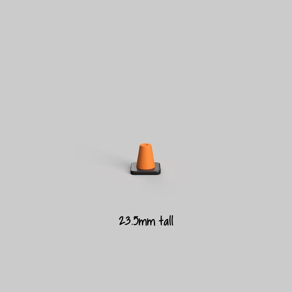 Modular Traffic / Construction Cone (Tabletop Miniatures) 3d model