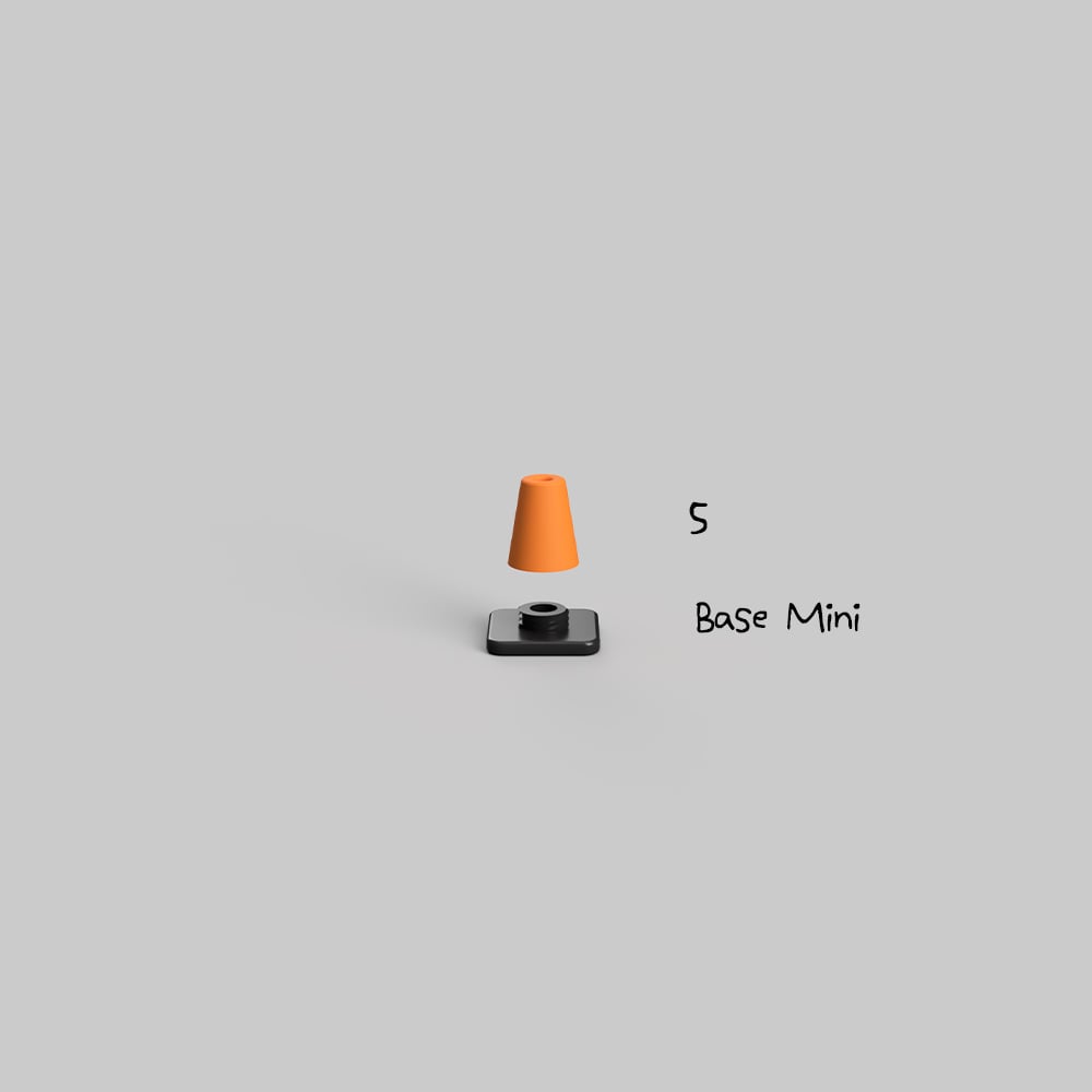 Modular Traffic / Construction Cone (Tabletop Miniatures) 3d model
