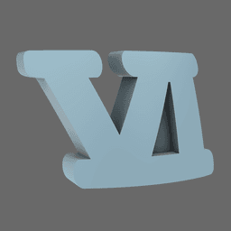 Space Knights V10R Standard Roman Numeral 06 Shoulder Symbols 3d model