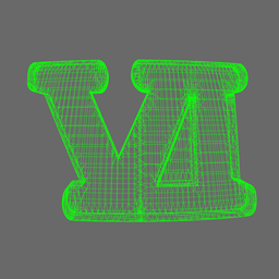 Space Knights V10R Standard Roman Numeral 06 Shoulder Symbols 3d model