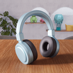 Modern Headphones Figure 3d model