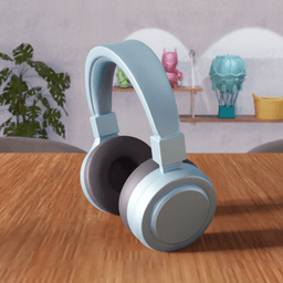 Modern Headphones Figure 3d model