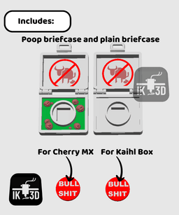 Bullshit Briefcase Clicker Toy / Easy to Print / 3MF Included 3d model