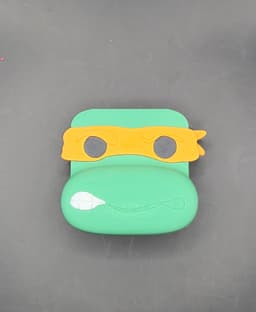 Blokkheadz TMNT! - Michelangelo - Magnet, Ornament & Regular Collectible 3d model
