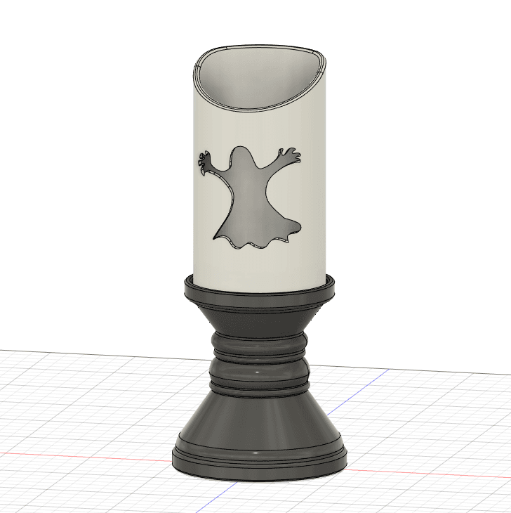 Halloween Ghost Tea Light Candle2 3d model