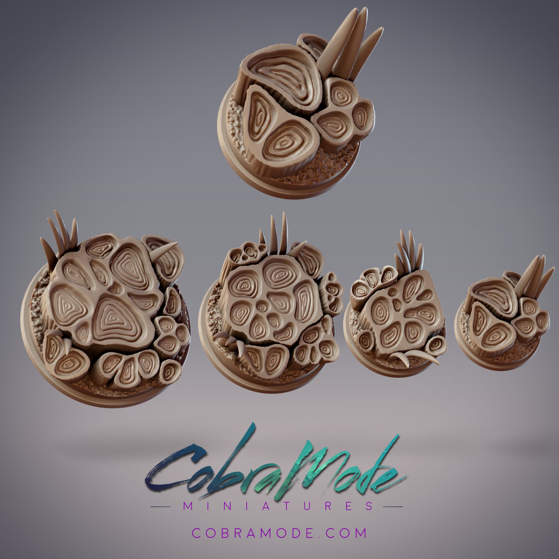 Vegetal Constructs Base Pack (4pcs) 3d model