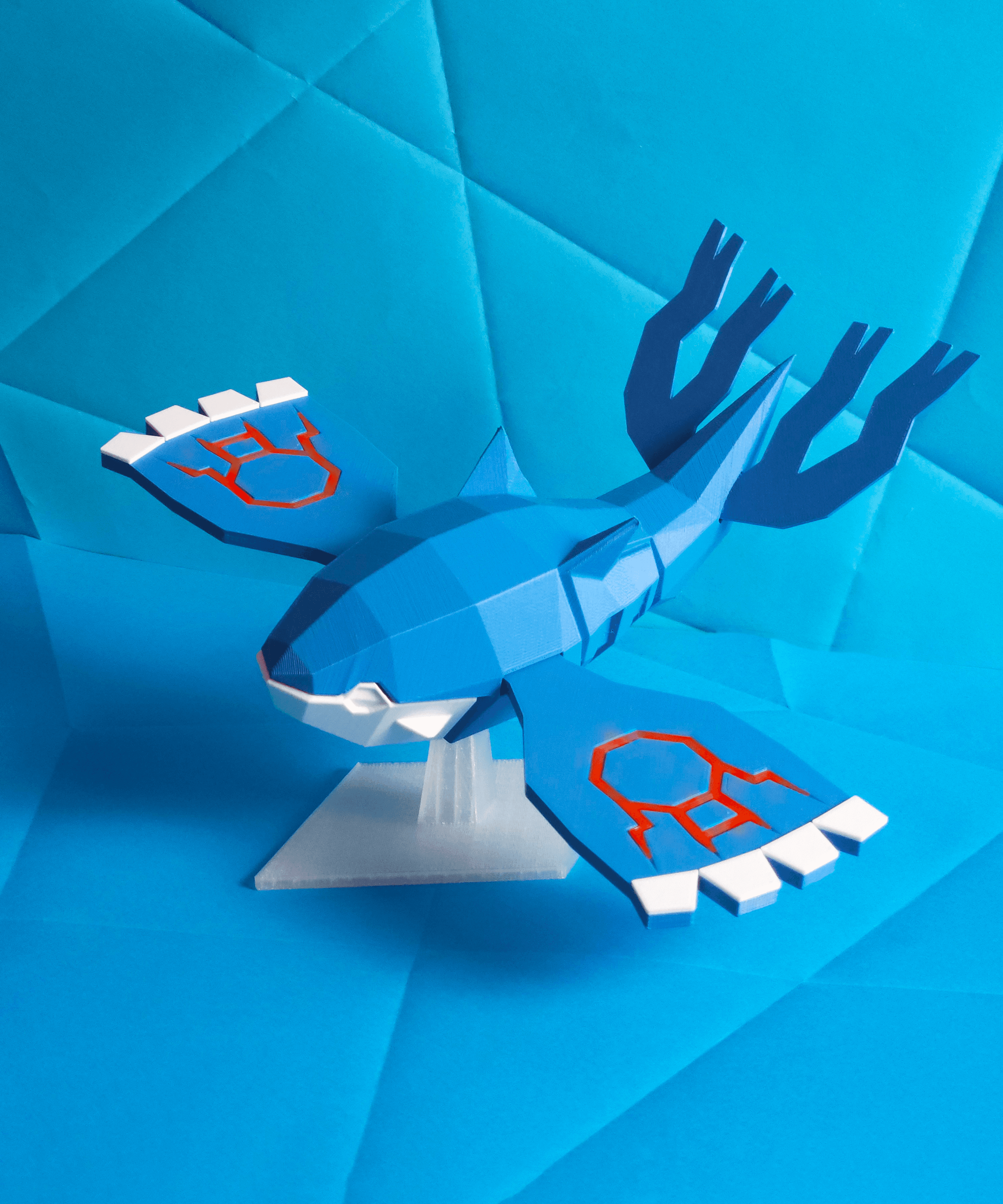 Kyogre Low Poly Pokemon 3d model
