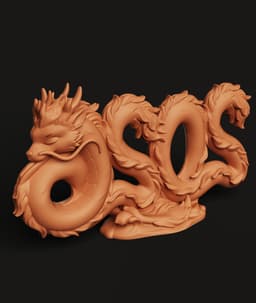 2026 Year of the Dragon Statue | Lunar New Year Decor | Mythical Creature 3d model