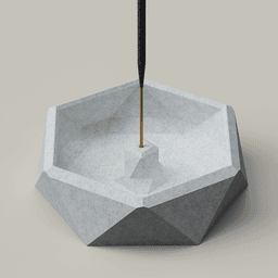 Low Poly Geometric Incense Dish Tray 3d model