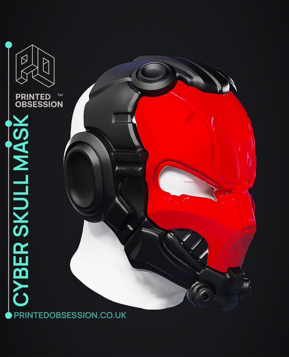 Cyber Skull Helmet - Wearable 3d model