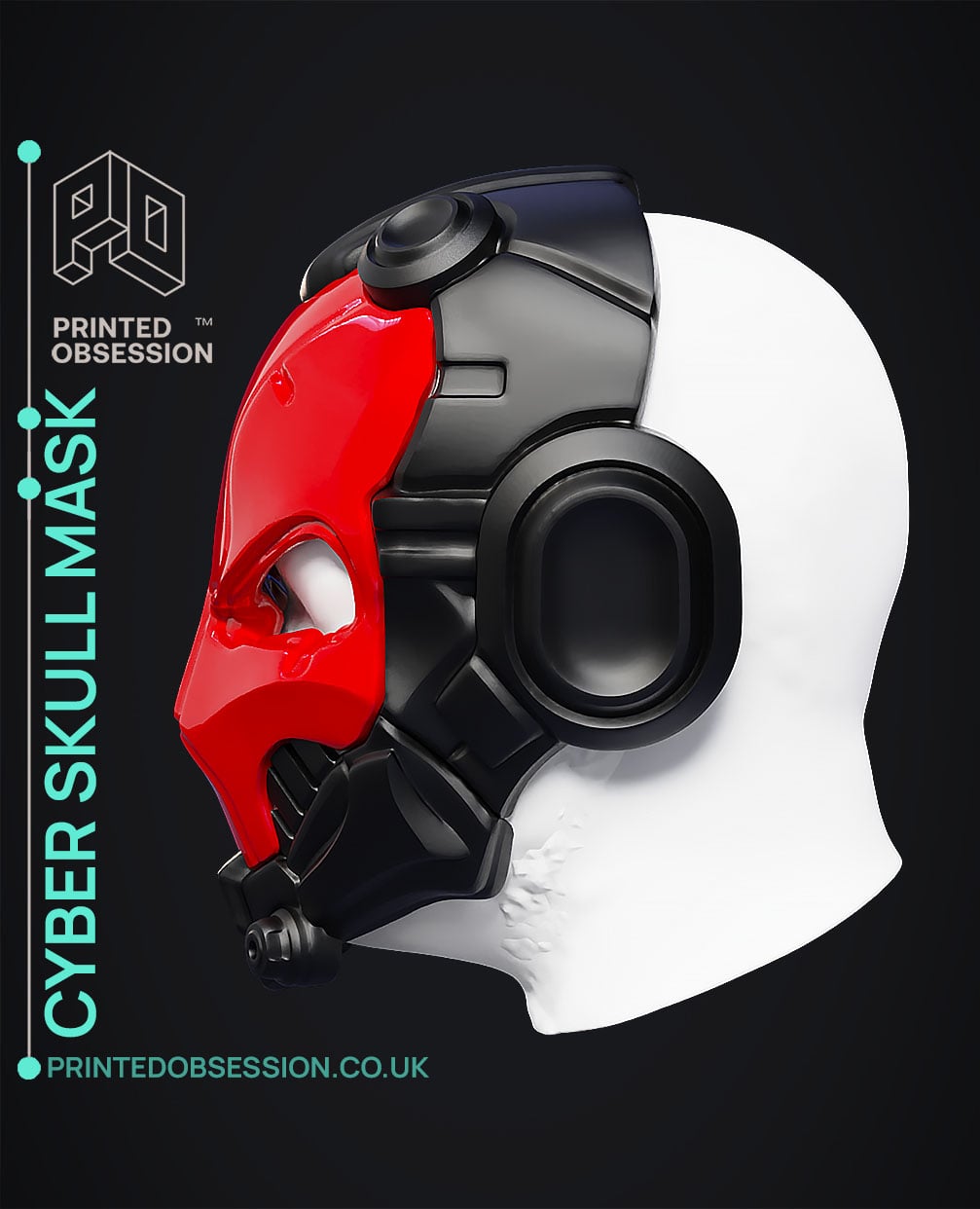 Cyber Skull Helmet - Wearable 3d model